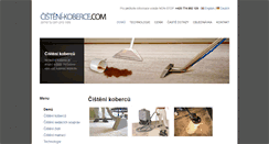 Desktop Screenshot of cisteni-koberce.com